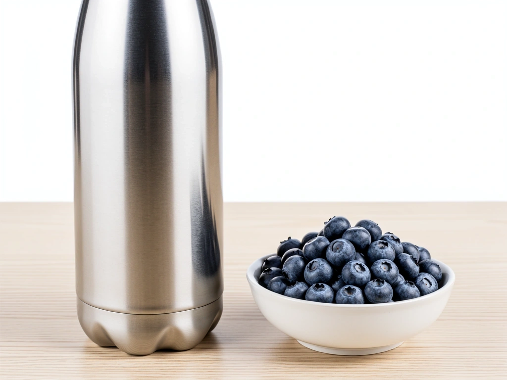 Frisches Wasser und Beeren